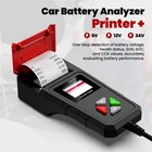 12v 24v Car Battery Load Tester Volt Cranking Charging With Printer 100-2000cca