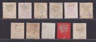 Hong Kong China Scott 36 48 Used 1882-1901 Victoria Crown Ca 11 Stamps Scv  152