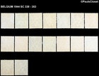 Belgium 1944 Sc 338-53 The Lion Rampant 5c - 10f  belgique  Mnh Og Vf