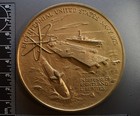 Large Bronze Medal High Relief Exonumia Art Commemorative Us Navy Bicentennial