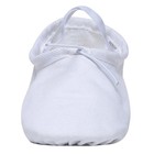 Danzcue Adult Canvas Split Sole Ballet Slippers Shoes 8  Canvas-white 