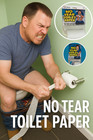 No Tear Toilet Paper Roll Non Rip Joke Prank Gag Gift Funny Fake Bathroom Humor