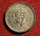 India British 1 4 Rupee 1943 Silver Coin Km 547 T11032