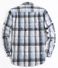 Alex Vando Men s Distressed Blue Plaid Flannel Button-down Shirt L Long Sleeve