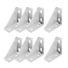 8 Pcs 4 Hole Right Angle Connector Brackets 90 Degree Fit For 1-5 8 Unistrut    