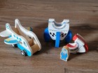 Wooden Airplane   Rocket Toy Set