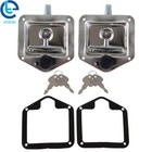 2pcs Stainless Steel Folding T Handle Lock Latch For Trailer Truck Tool Box