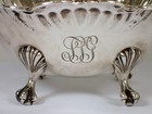 Antique C d  Peacock Chicago 192g Sterling Silver Claw Footed Basket Bowl Dish