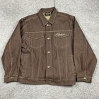 Vtg Davoucci Xl Denim Trucker Jacket   Barcode Jeans 34x34 Brown Y2k Streetwear