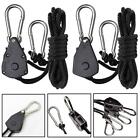 2 Pack Of Heavy Adjustable Grow Light Ratchet Rope Hanger 1 8inch 150lb
