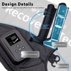 Rechargeable 2 Cordless Full Leg Compression Massager Circulation   Pain Relief