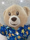 Build A Bear Teddy Bear Hawaiian Clothes Stuffed Animal Cream Classic 17  Plush