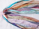 Amz Vintage Sari Trim Lace     25 Pieces Ribbon Border  1 Yard Each 25 Yards Ds354