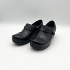 Dansko Solitude Slip-on Leather Clogs Mules Nursing Shoes Black Size 41