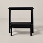 18  Wood Kitchen Step Stool - Black - Hearth   Hand With