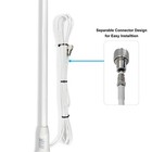 Vm100 Vhf Marine Radio Antenna44 Inch Waterproof Fiberglass Boat Antenna With A