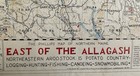 Vintage East Of The Allagash Aroostook Maine Map Augustus D  Phillips   Sons