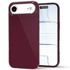 For Iphone Phone Case Liquid Silicone  Cute Girly Thin Ultra 17 Air Burgundy