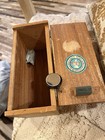 Vintage Original  Wood Box Case Unitron 200 X  Microscope Set  Industrial As Is