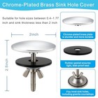 2-inch Faucet Hole Cover  Sink Hole Cover  Solid Brass Chrome-plated Silver