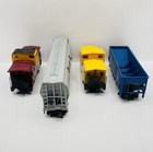 Vintage Lot Of 4 Toy Ho Train Cars Bachmann Tyco