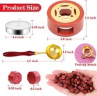 Red Wax For Letters Stamp Seals   312pcs Stamp Wax Kit With Red Wax Seal Beads