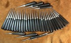 36 Antique Dental Tools  Civil War Era  Ss White  F  Arnold   Son  Ebony Handles