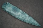 Beautiful Green 7  Flint Spearhead Point Knife Blade Arrowhead I-553