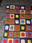 Afghan Crochet 3d Flower Granny Square Throw Blanket Cottage Core 56    X 40   