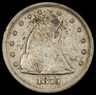 1875 S Seated Liberty Twenty Cents Pcgs Xf-40
