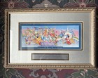 Disney Remember The Magic 25th Anniversary Commemorative Ticket   framed 