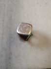Antique Rare Victorian  Silver 835 Signet Ring Us-10