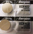 Energizer Ecr1632 Cr 1632 Lithium 3v Battery Braned New Authorized Seller