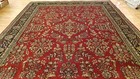8 X 10 Stunning Beautiful Fine Quality Indo Sarouk Hand Knotted Wool Rug