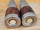 Mid Century Danish Modern Wood   Stainless Steel Salt   Pepper Shakers