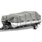 1200d Heavy-duty Pontoon Boat Cover Metal Windproof Buckle Straps Waterproof