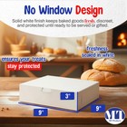 Mt Products White Cookie Boxes - 9  X 9  X 3  Bakery Boxes No-window Pack Of 250