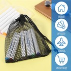 10 Pieces Small Mesh Bags Drawstring Nylon Net Balls Gift 8  X 6   Black 