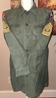 Vintage 1950   s Us Army Utility Shirt Green Sm med