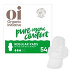 Ultra Thin Organic Cotton Period Pads With Wings - Regular Absorbency  54 Count
