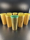 Set Of 8 Mcm Tiki Raffiaware Insulated Tumblers Raffia Weave Insulated 10 Oz Vtg