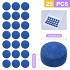 25 Pcs Pool Cue Tips 13mm Billiard Stick Cue Tips Replacement Kit - Hard Leather