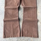 Vintage 60s Levi s Big E Brown Bell Bottom Jeans Talon Zip Patch Pockets Size 32