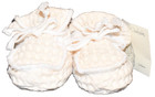 Nwt Shortcake Baby Infant Booties Slippers Shoes 6-12 Months White 100  Cotton