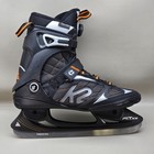 K2 F i t  Ice Boa Mens Ice Skates Size 12 5 Black Orange Stainless Steel