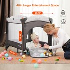 Elemara 3 In 1 Wide Baby Bassinet Ajustable Side2024 All Mesh Bedside Sleeper