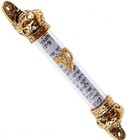 Luxurious 5 Inch Gold Plated Mezuzah With  shma Israel  Scroll - Judaica Gift