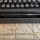 1930   s Underwood Typewriter Portable 4 Bank With Case Serviced  Needs New Ribbon