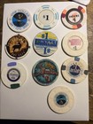 Random Assortment  Vintage Casino Chips  Lot Of 25