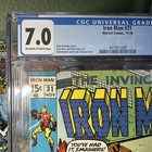 Iron Man  31 Cgc 7 0 Graded  marvel Comics November 1970        Key Issue     